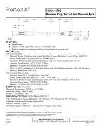 Thumbnail of document Data Sheet - 4702 Banana Plug to Banana Jack